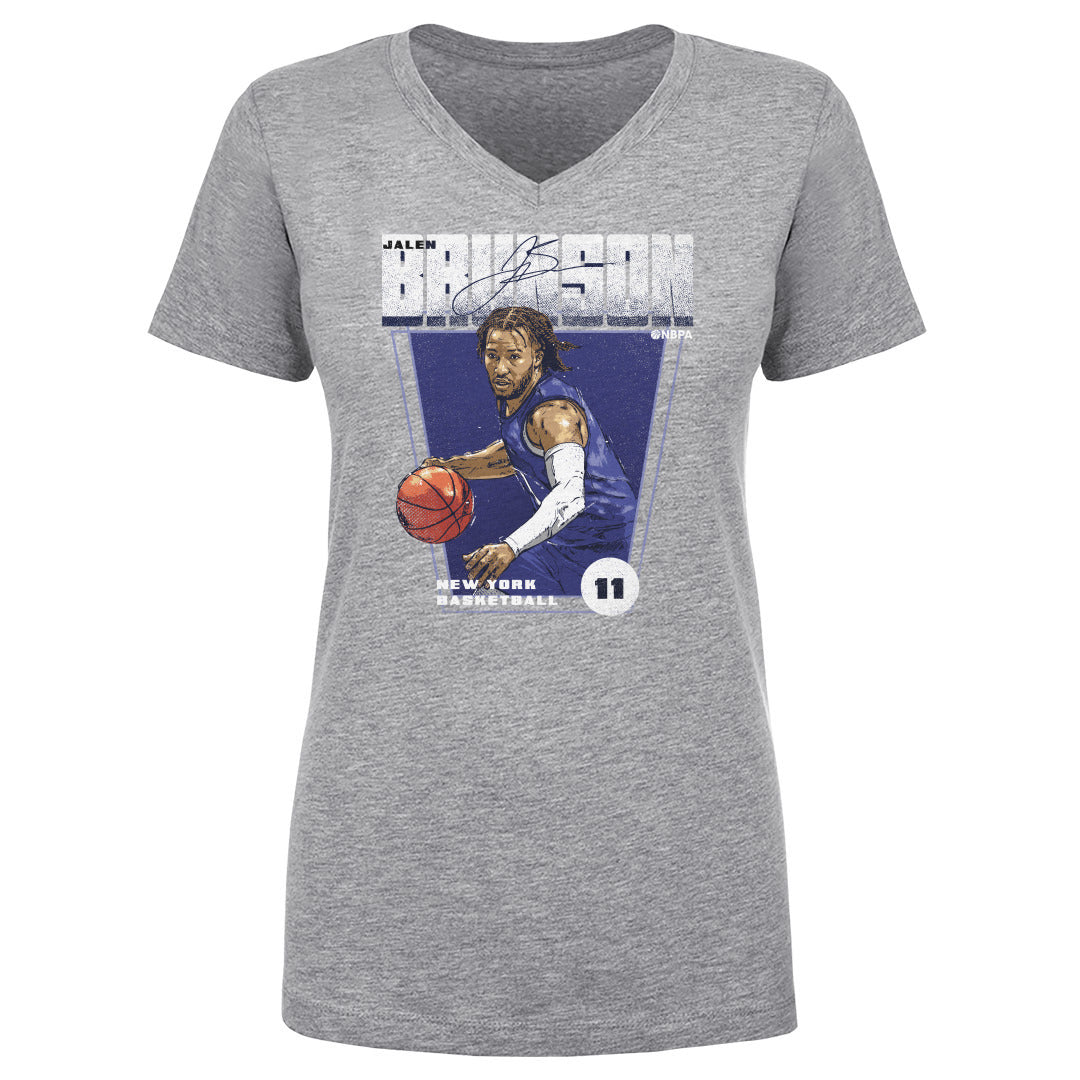 Jalen Brunson Women's V-Neck T-Shirt | 500 LEVEL