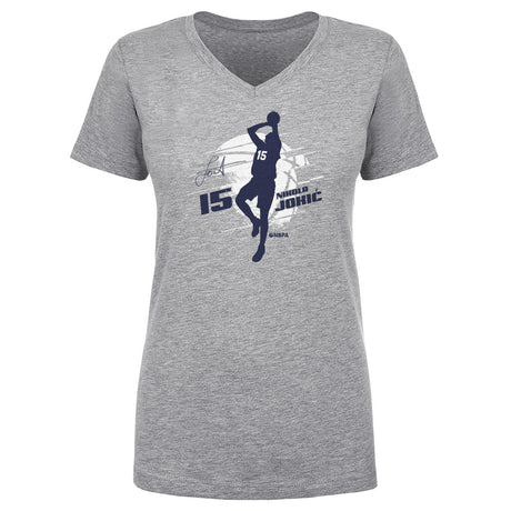 Nikola Jokic Women's V-Neck T-Shirt | 500 LEVEL