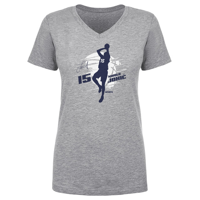 Nikola Jokic Women's V-Neck T-Shirt | 500 LEVEL