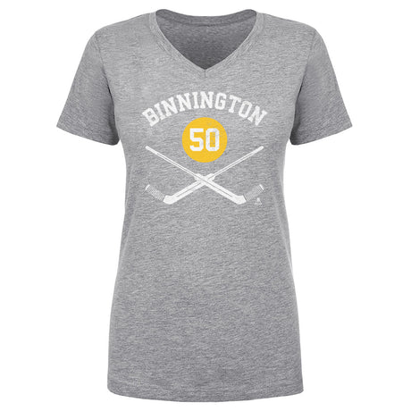 Jordan Binnington Women's V-Neck T-Shirt | 500 LEVEL