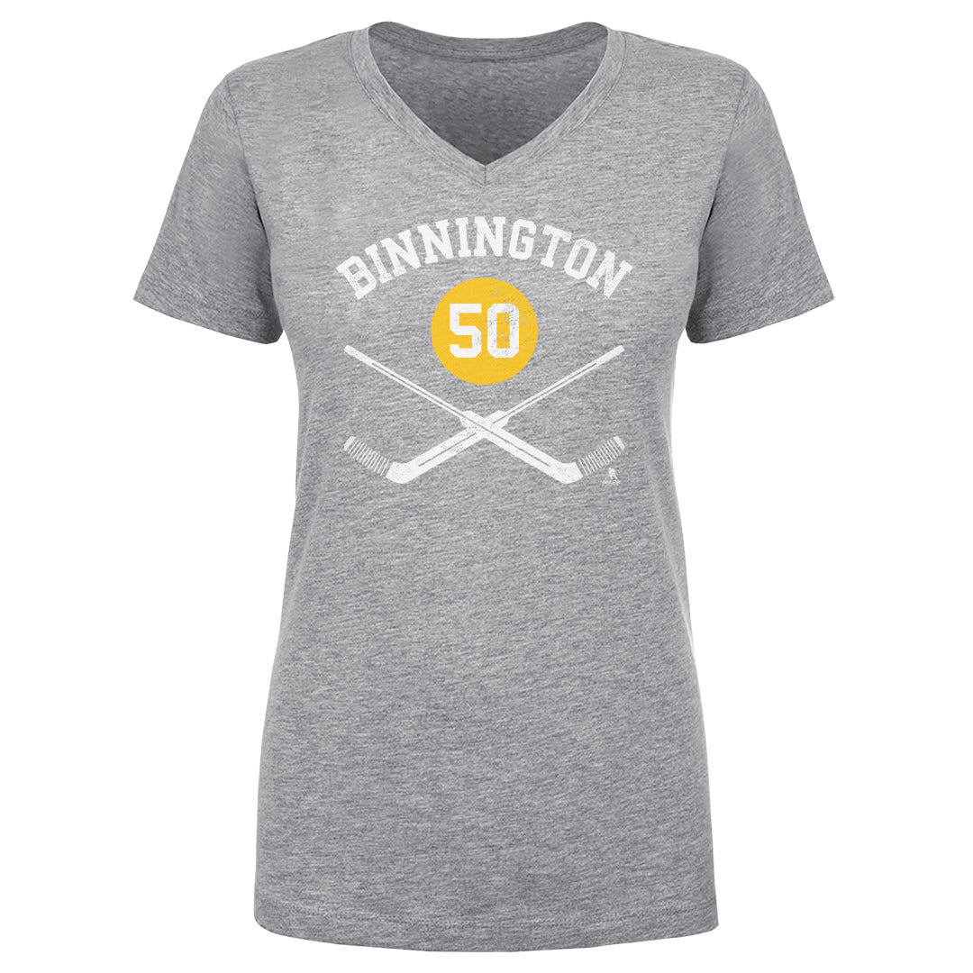 Jordan Binnington Women&#39;s V-Neck T-Shirt | 500 LEVEL