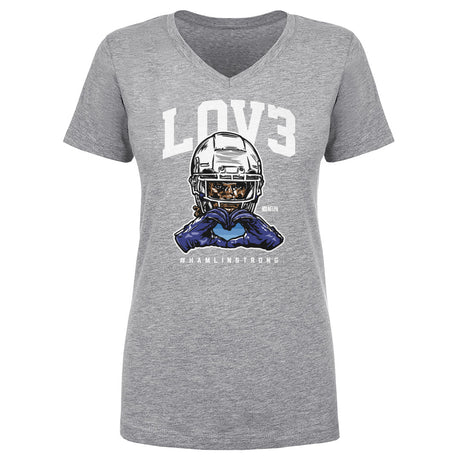 Damar Hamlin Women's V-Neck T-Shirt | 500 LEVEL