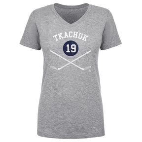 Matthew Tkachuk Women's V-Neck T-Shirt | 500 LEVEL