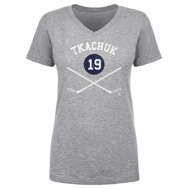 Matthew Tkachuk Women's V-Neck T-Shirt | 500 LEVEL