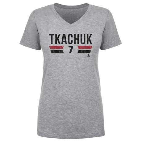 Brady Tkachuk Women's V-Neck T-Shirt | 500 LEVEL