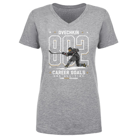 Alex Ovechkin Women's V-Neck T-Shirt | 500 LEVEL
