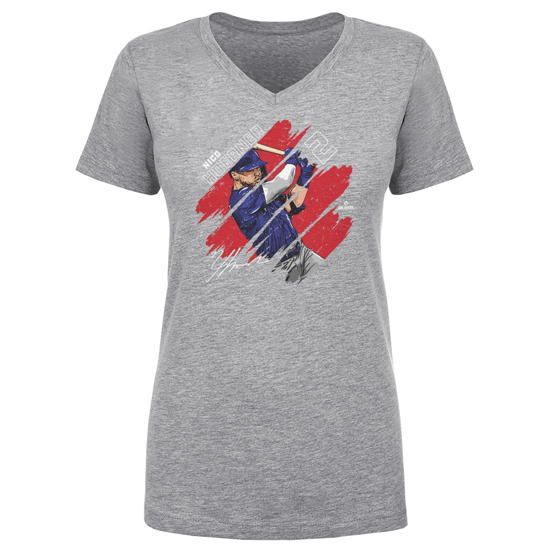 Nico Hoerner Women's V-Neck T-Shirt | 500 LEVEL
