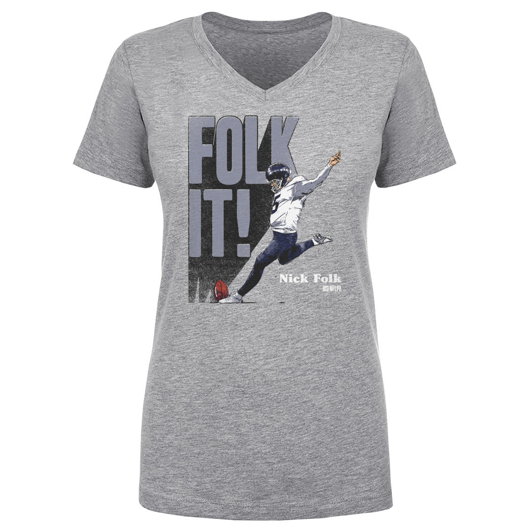 Nick Folk Women&#39;s V-Neck T-Shirt | 500 LEVEL