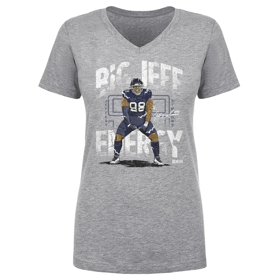 Jeffery Simmons Women's V-Neck T-Shirt | 500 LEVEL