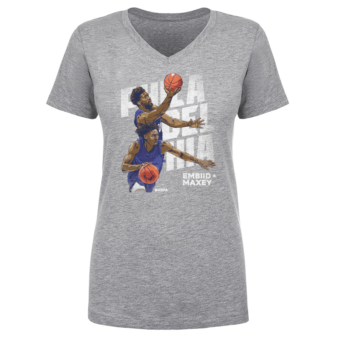 Joel Embiid Women's V-Neck T-Shirt | 500 LEVEL