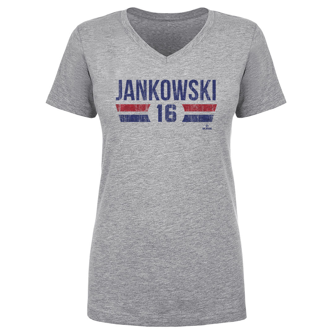 Travis Jankowski Women&#39;s V-Neck T-Shirt | 500 LEVEL