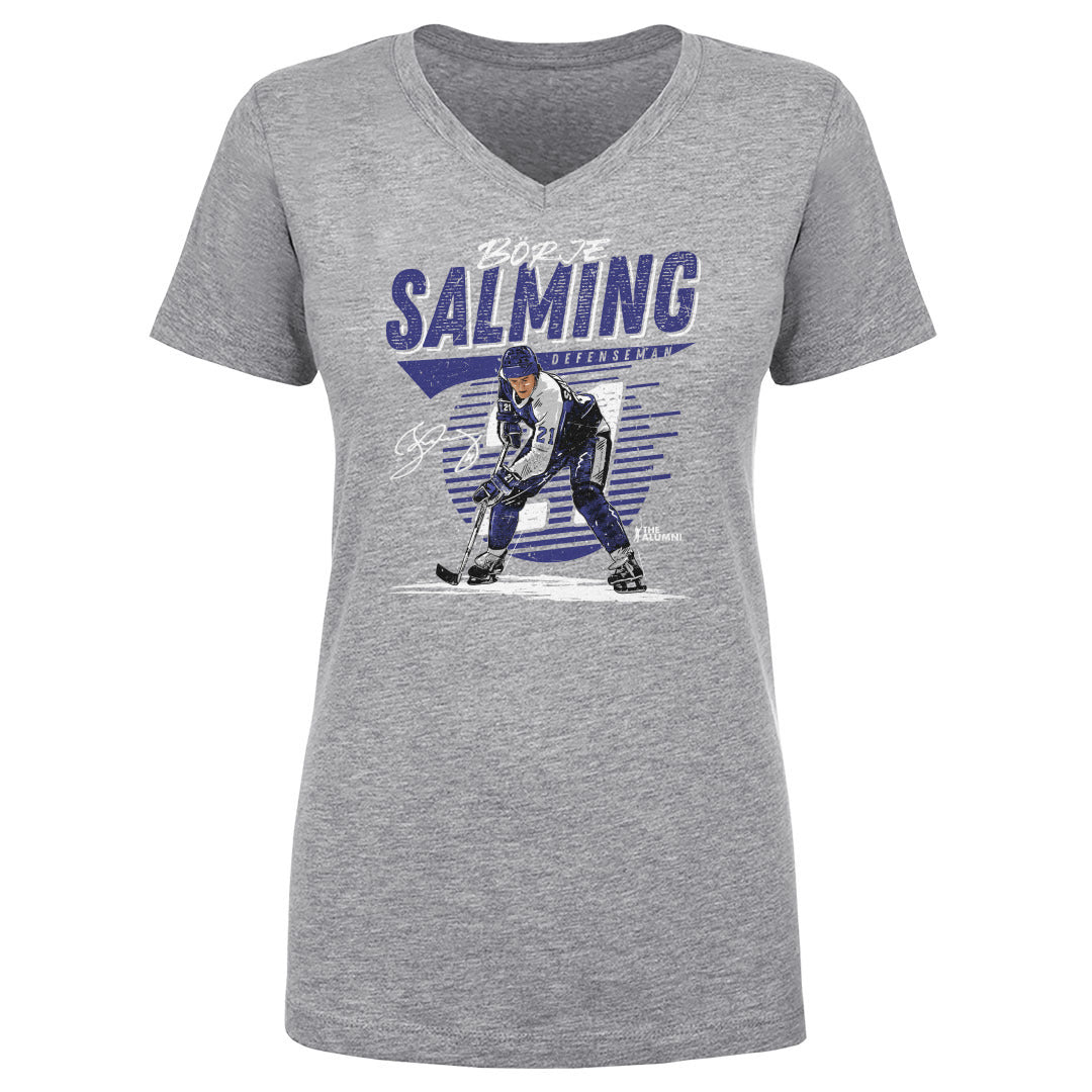 Borje Salming Women&#39;s V-Neck T-Shirt | 500 LEVEL