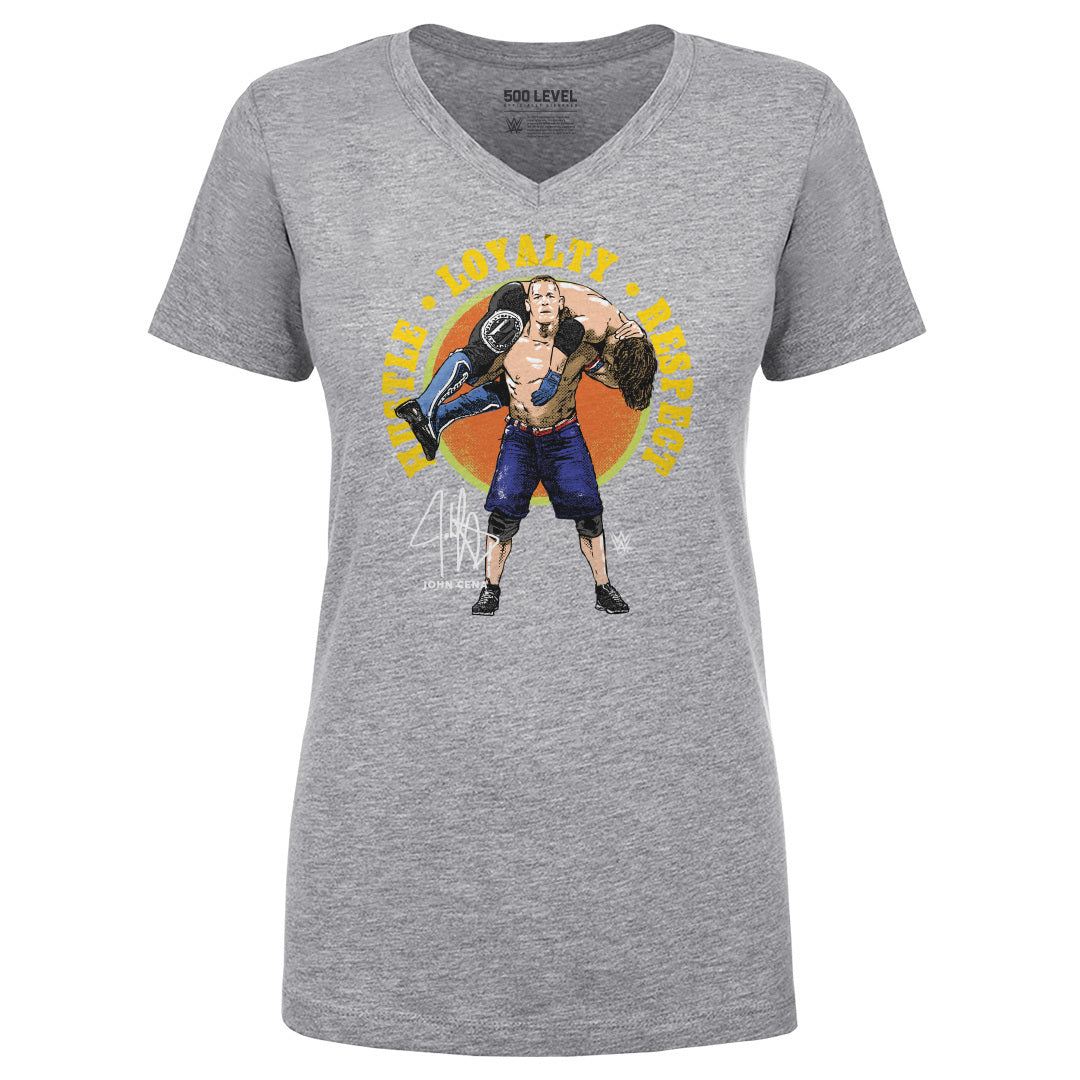 John Cena Women's V-Neck T-Shirt | 500 LEVEL