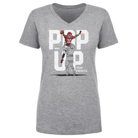 Isiah Pacheco Women's V-Neck T-Shirt | 500 LEVEL