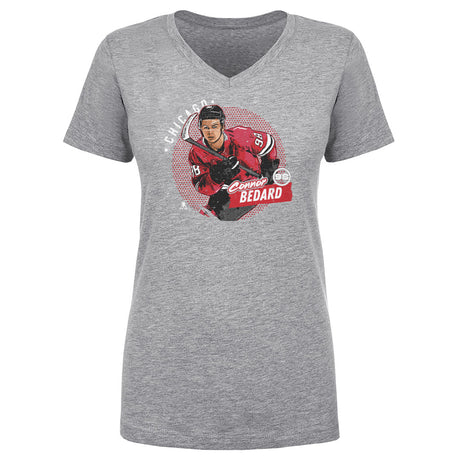 Connor Bedard Women's V-Neck T-Shirt | 500 LEVEL