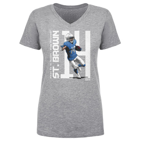 Amon-Ra St. Brown Women's V-Neck T-Shirt | 500 LEVEL