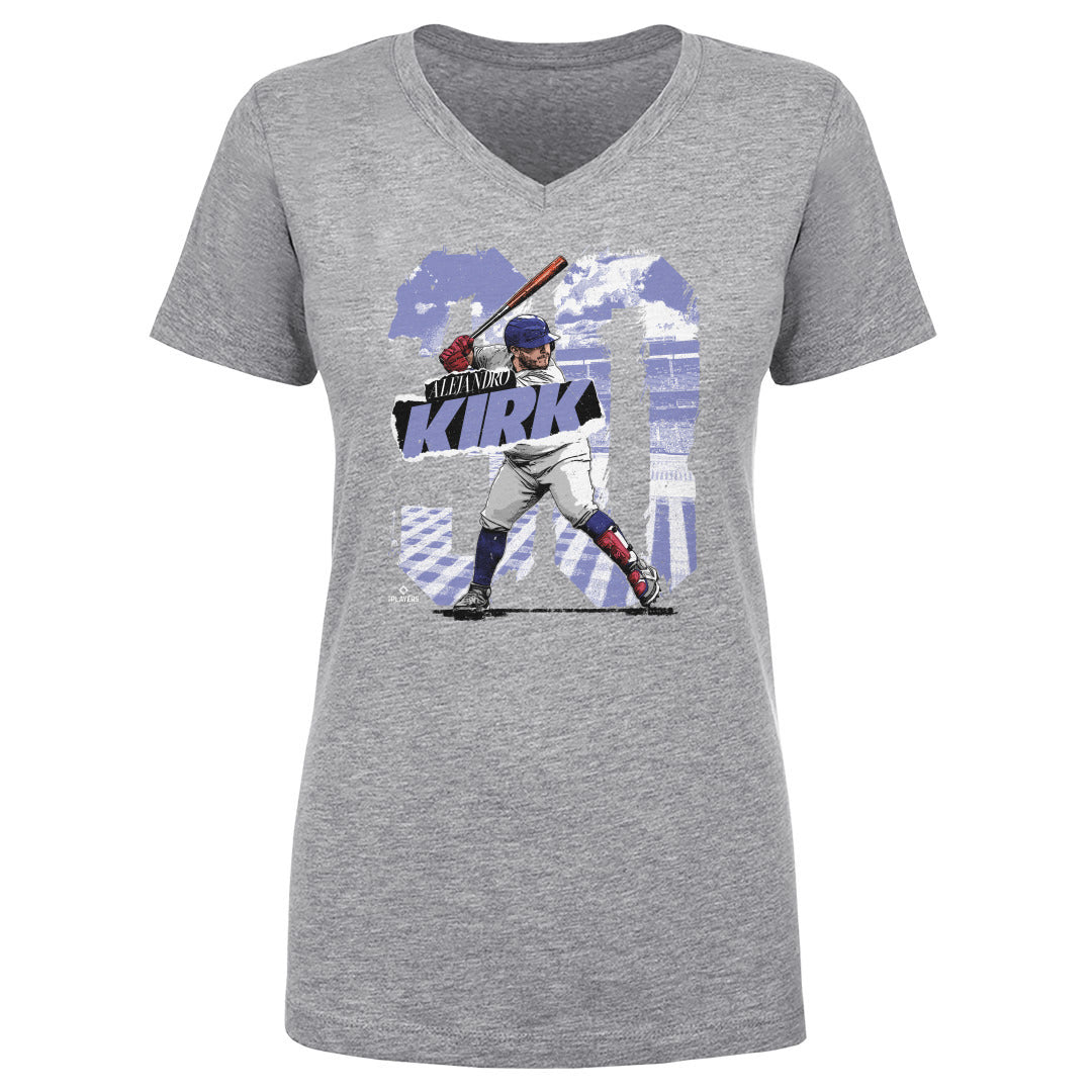 Alejandro Kirk Women's V-Neck T-Shirt | 500 LEVEL