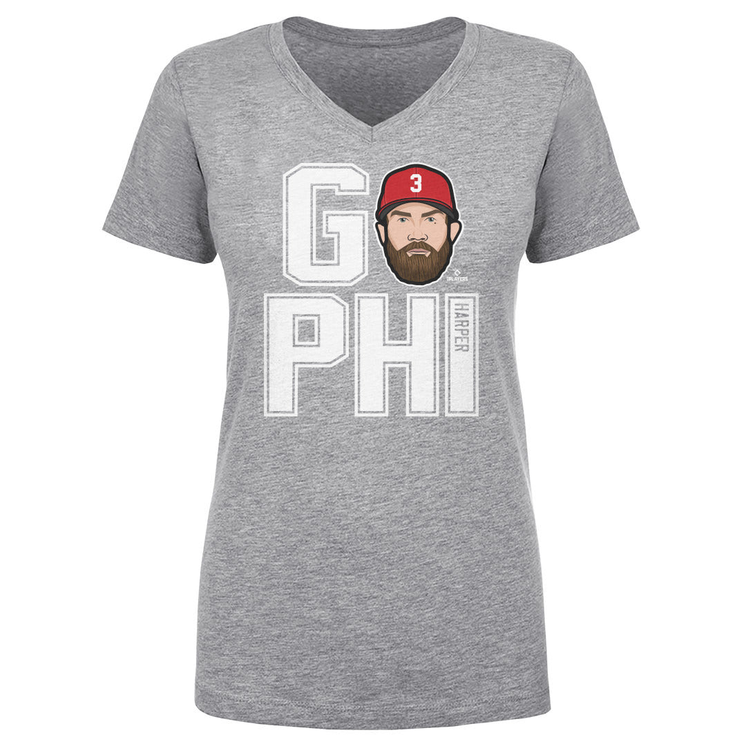 Bryce Harper Women's V-Neck T-Shirt | 500 LEVEL