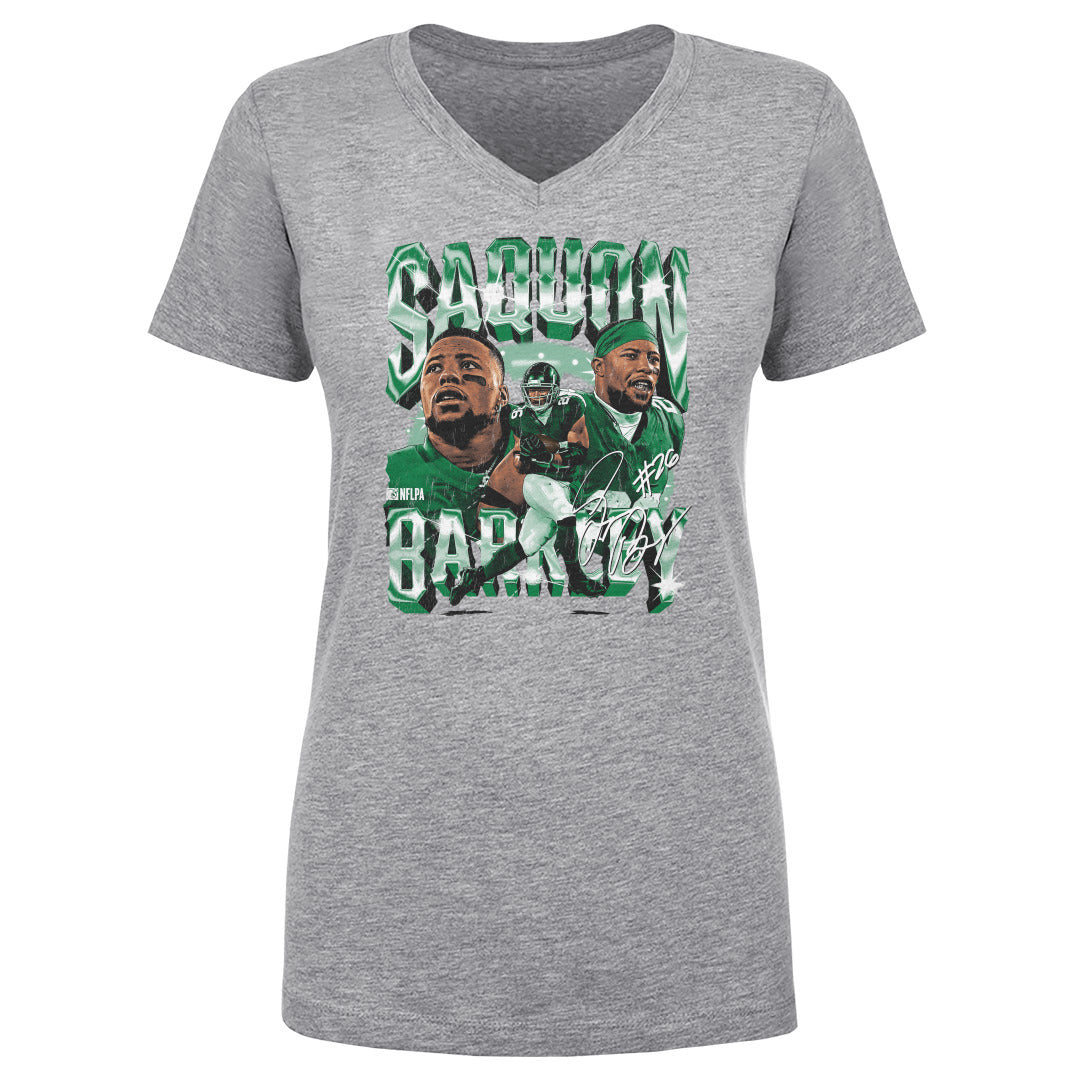Saquon Barkley Women's V-Neck T-Shirt | 500 LEVEL