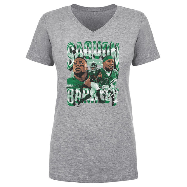 Saquon Barkley Women's V-Neck T-Shirt | 500 LEVEL
