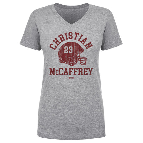 Christian McCaffrey Women's V-Neck T-Shirt | 500 LEVEL