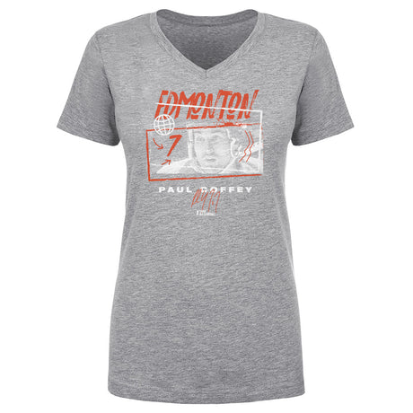 Paul Coffey Women's V-Neck T-Shirt | 500 LEVEL