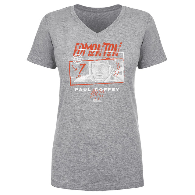 Paul Coffey Women's V-Neck T-Shirt | 500 LEVEL