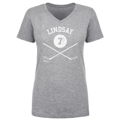 Ted Lindsay Women's V-Neck T-Shirt | 500 LEVEL