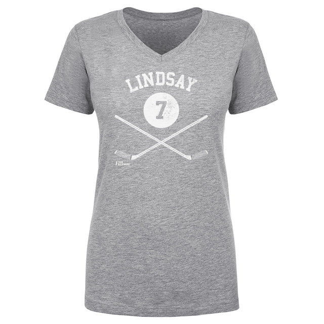 Ted Lindsay Women's V-Neck T-Shirt | 500 LEVEL