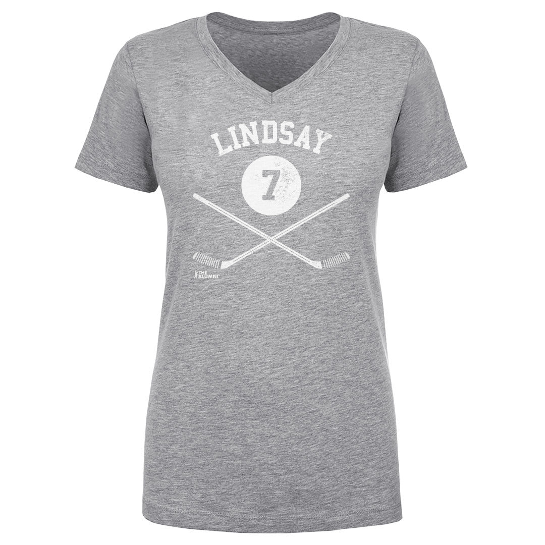Ted Lindsay Women&#39;s V-Neck T-Shirt | 500 LEVEL