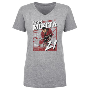 Stan Mikita Women's V-Neck T-Shirt | 500 LEVEL