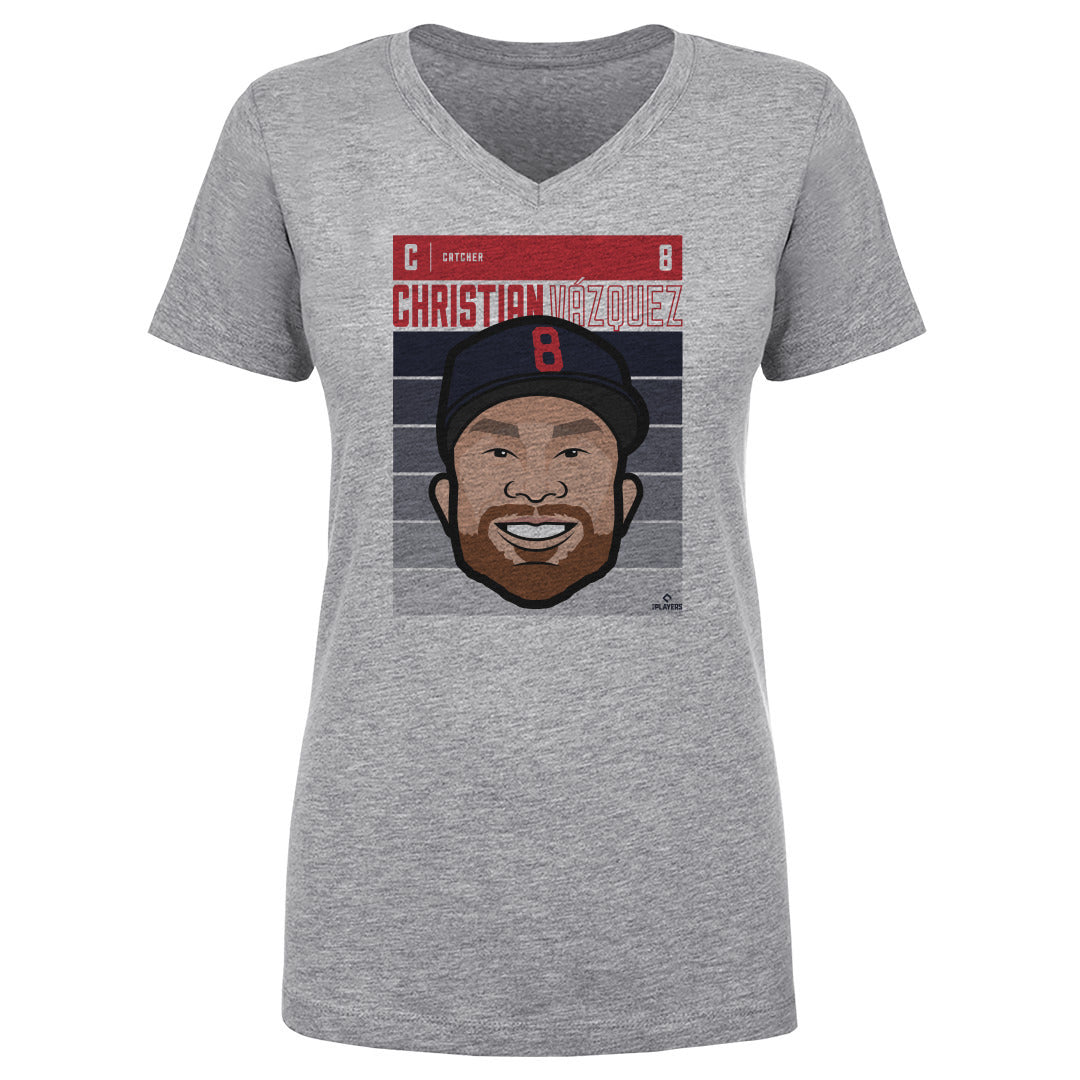 Christian Vazquez Women's V-Neck T-Shirt | 500 LEVEL