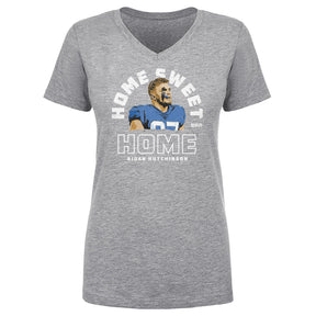 Aidan Hutchinson Women's V-Neck T-Shirt | 500 LEVEL