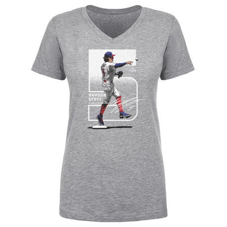 Bryson Stott Women's V-Neck T-Shirt | 500 LEVEL