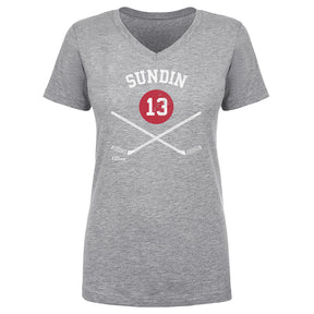 Mats Sundin Women's V-Neck T-Shirt | 500 LEVEL