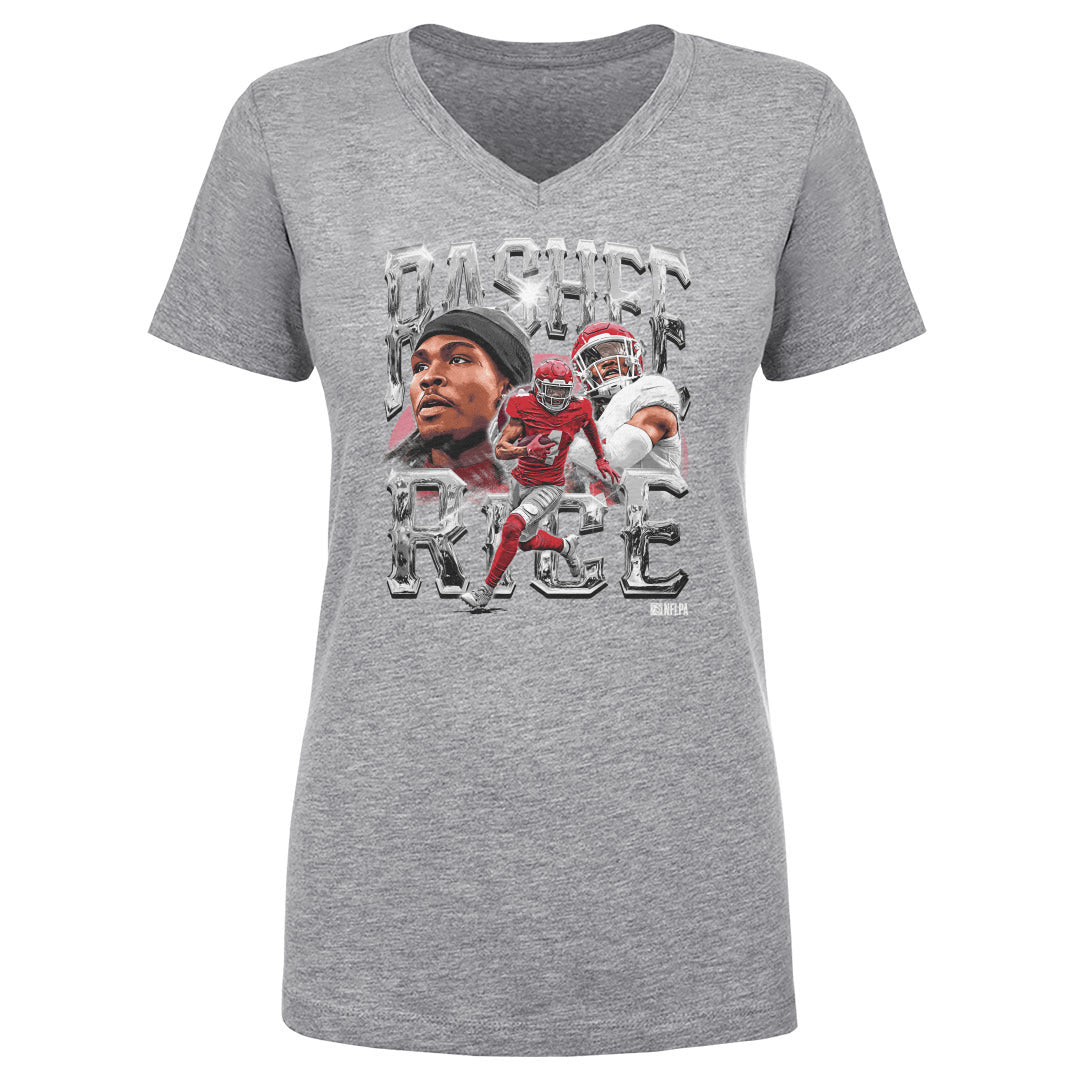 Rashee Rice Women&#39;s V-Neck T-Shirt | 500 LEVEL