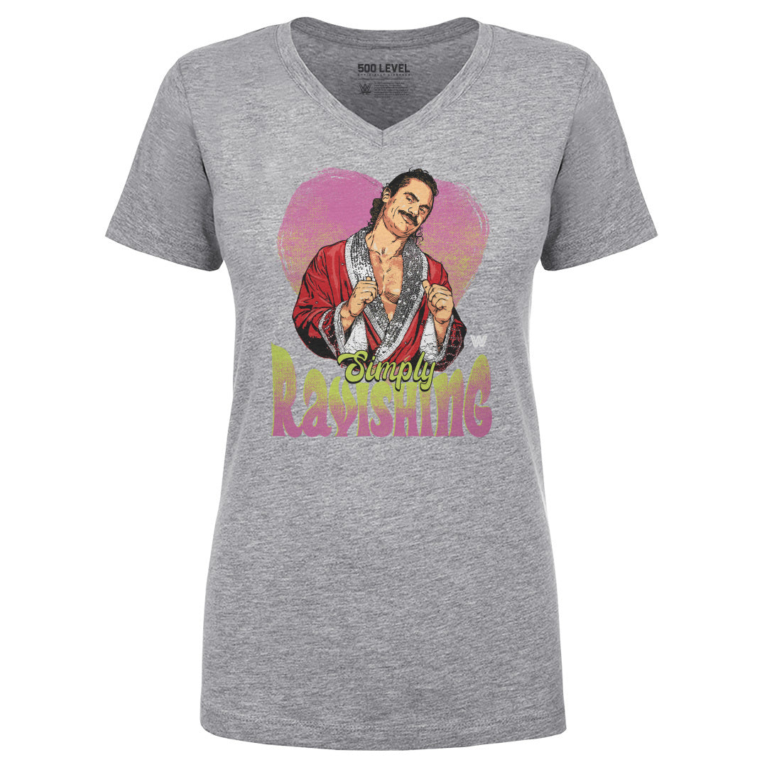 Rick Rude Women's V-Neck T-Shirt | 500 LEVEL