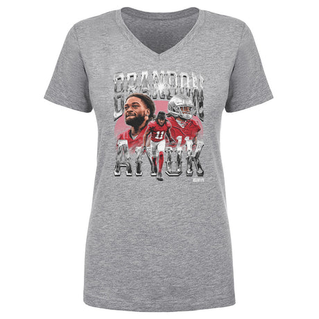 Brandon Aiyuk Women's V-Neck T-Shirt | 500 LEVEL