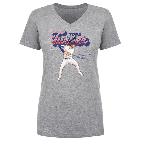 Trea Turner Women's V-Neck T-Shirt | 500 LEVEL