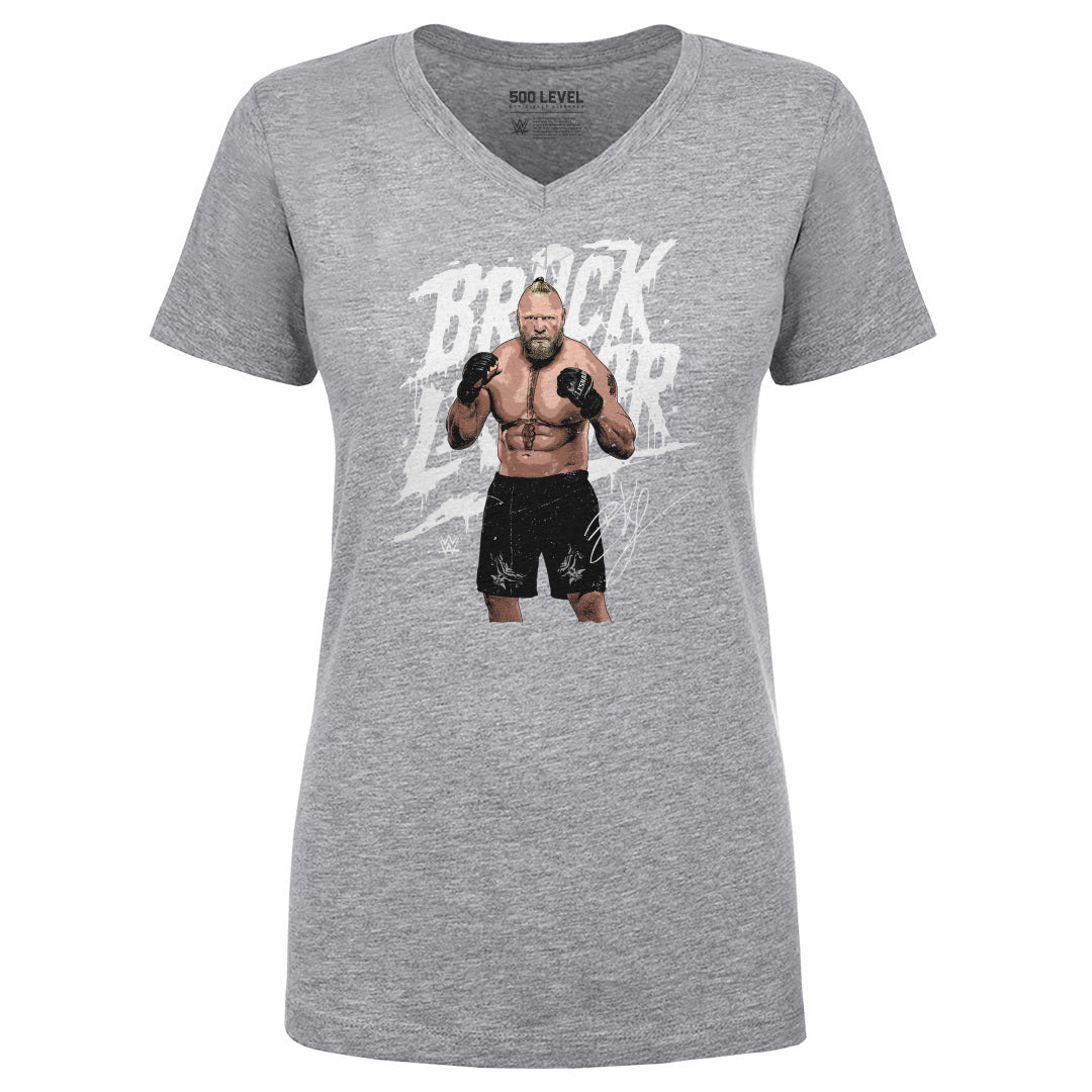 Brock Lesnar Women's V-Neck T-Shirt | 500 LEVEL