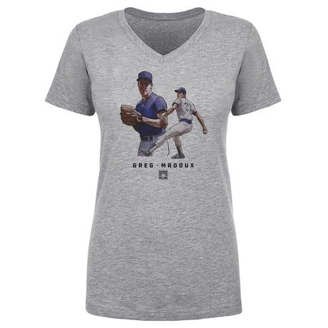 Greg Maddux Women's V-Neck T-Shirt | 500 LEVEL