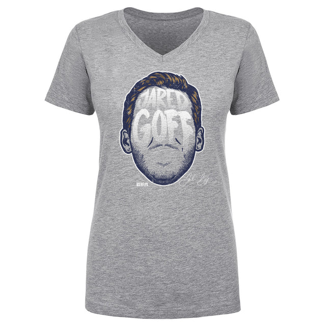 Jared Goff Women's V-Neck T-Shirt | 500 LEVEL