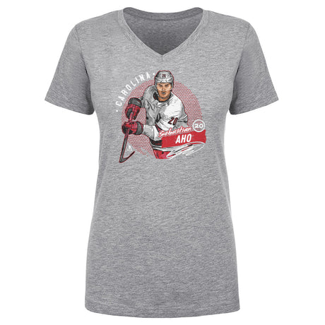Sebastian Aho Women's V-Neck T-Shirt | 500 LEVEL