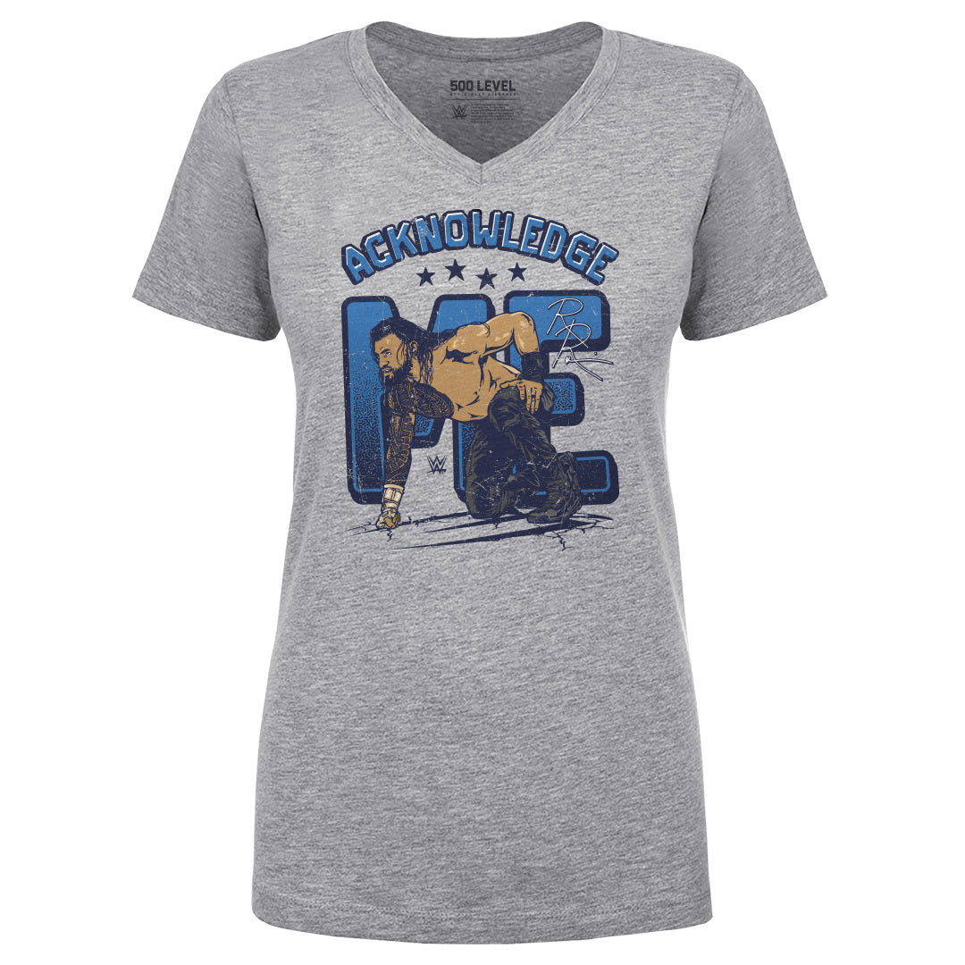 Roman Reigns Women's V-Neck T-Shirt | 500 LEVEL