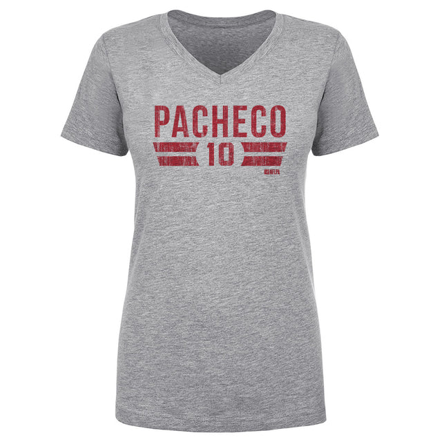 Isiah Pacheco Women's V-Neck T-Shirt | 500 LEVEL