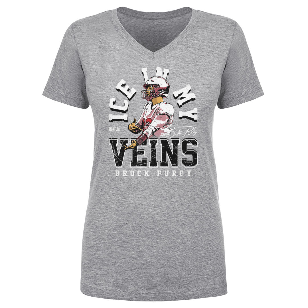 Brock Purdy Women's V-Neck T-Shirt | 500 LEVEL