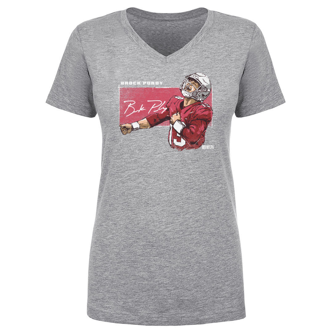 Brock Purdy Women's V-Neck T-Shirt | 500 LEVEL