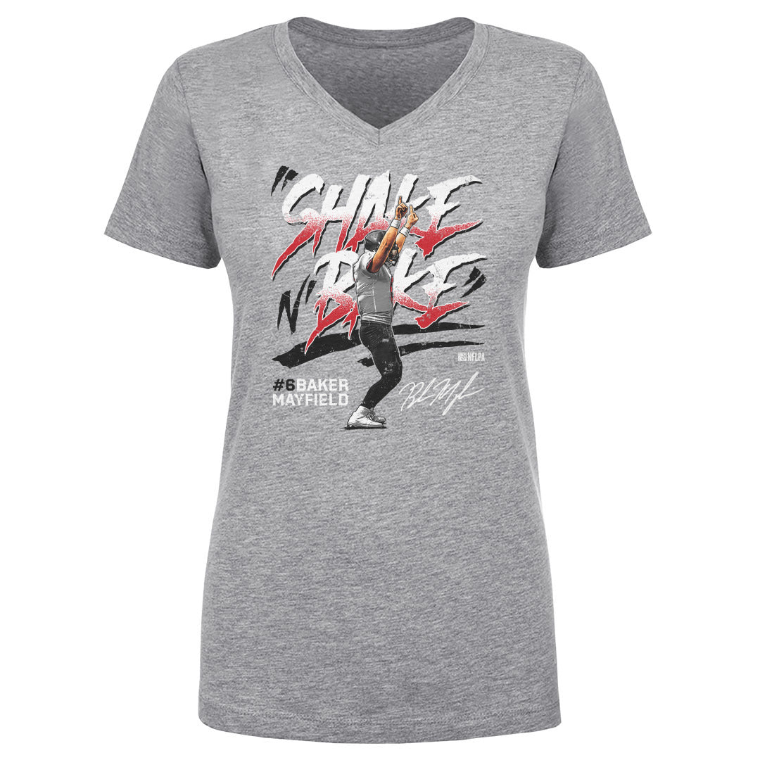 Baker Mayfield Women's V-Neck T-Shirt | 500 LEVEL