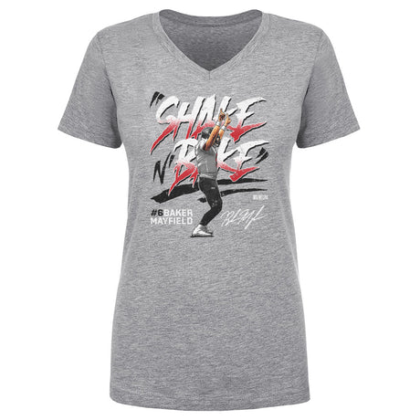 Baker Mayfield Women's V-Neck T-Shirt | 500 LEVEL