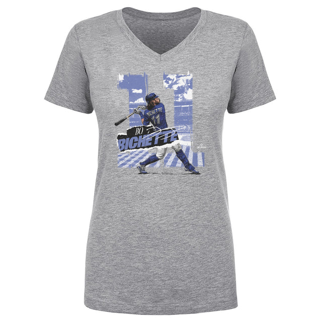 Bo Bichette Women's V-Neck T-Shirt | 500 LEVEL
